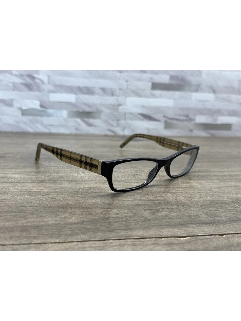 Burberry Eyeglasses Frames Only, B 2094 3001, 52-17-135, Black/Brown, Italy